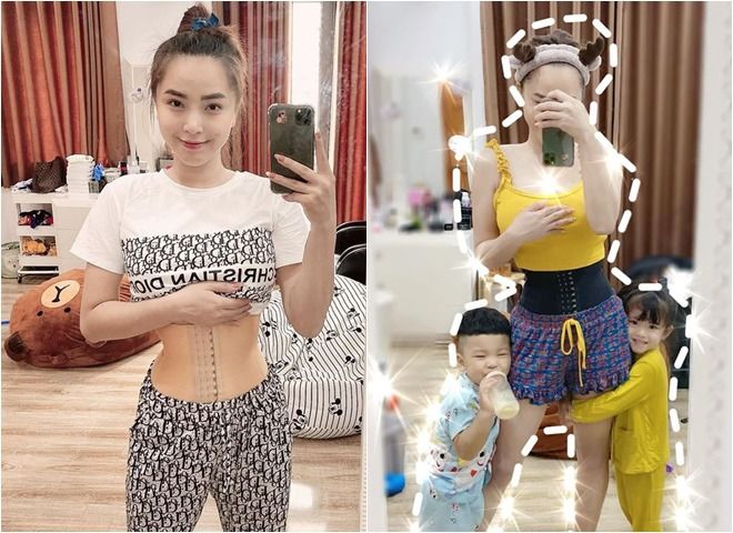 Mỹ nhân Vbiz khoe vết rạn sau sinh: Diệp Lâm Anh có như không có