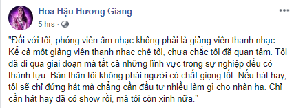 Hương Giang cân đẹp khi bạn trai bị ké fame hay khi bị chê hát dở