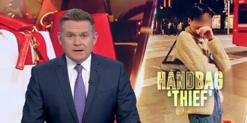 Kênh tin tức tại Úc đưa tin về một du học sinh Việt trộm đồ hiệu. (Ảnh 7NEWS Sydney)
