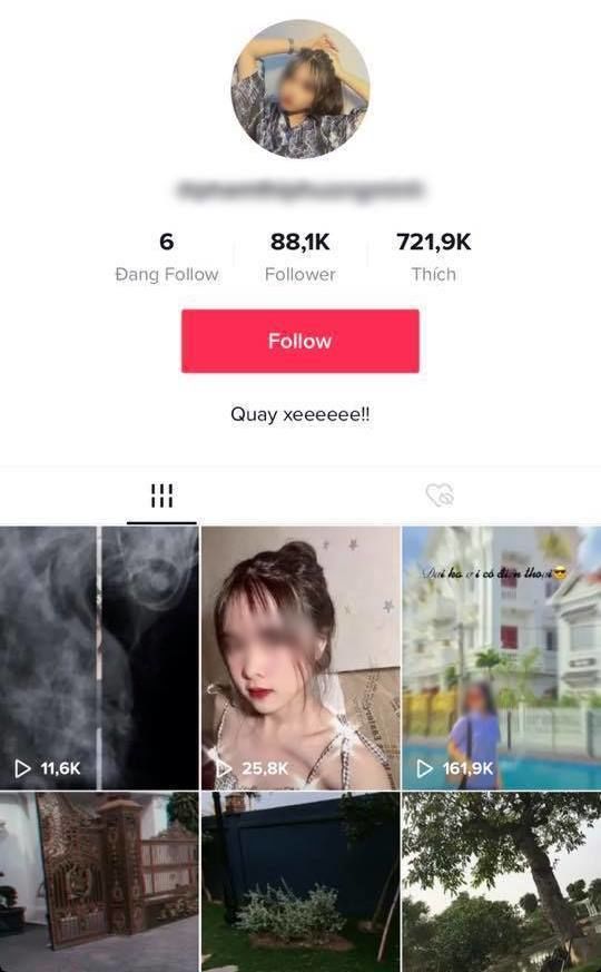 Tài khoản TikTok của cô nàng có tới hơn 88 ngàn người quan tâm. (Ảnh: Chụp màn hình)