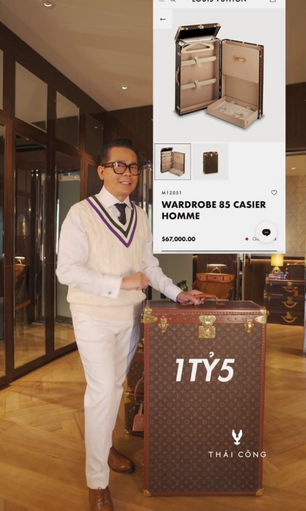  
NTK không ngần ngại tiết lộ giá trị khủng của chiếc vali (Nguồn ảnh: Tiktok @thaicongquach)