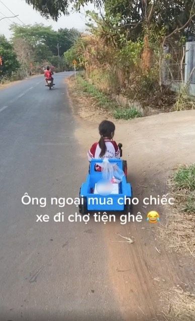 Đứa cháu uy tín: Thiết kế xe mini đi chợ, mua cho ông thùng lúa mạch