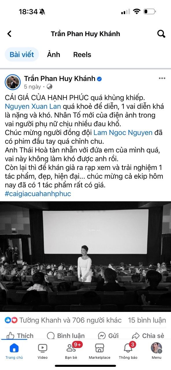 Sao Việt nói gì về phim Cái giá của hạnh phúc 