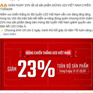 Nhờ đội Tuyển U23 Việt Nam mà fan được “ăn ké” khuyến mãi nhiều thế này