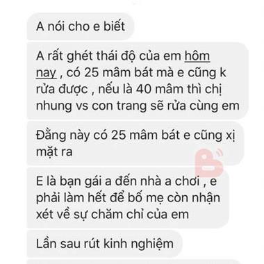Thanh niên bị CĐM “ném đá” khi chê trách người yêu vì chỉ phải rửa 25 mâm bát còn “xị mặt”