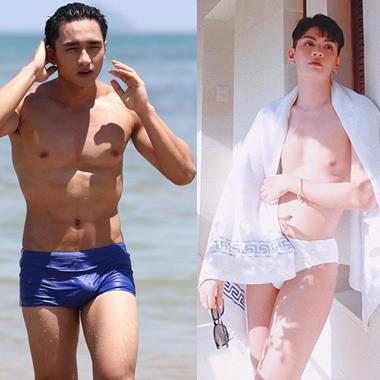 Chị em phát ngất khi loạt sao diện quần bơi khoe body, sốc nhất là ảnh Đào Bá Lộc, Bùi Tiến Dũng