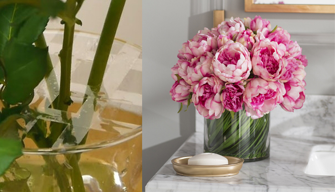 Tuyệt chiêu cắm hoa với 6 miếng băng dính: Lọ hoa đẹp ngất ngây, vụng về thế nào cũng làm được Tuyệt chiêu cắm hoa với 6 miếng băng dính: Lọ hoa đẹp ngất ngây, vụng về thế nào cũng làm được