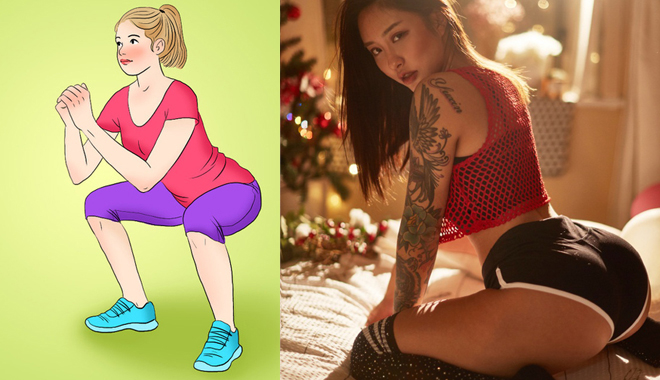 Muốn nhanh sở hữu vòng 3 căng tròn, săn chắc không gì tốt hơn 10 động tác squat sau đây Muốn nhanh sở hữu vòng 3 căng tròn, săn chắc không gì tốt hơn 10 động tác squat sau đây