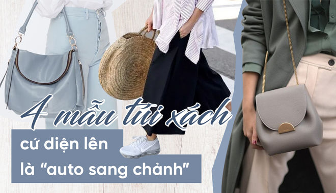 Mẫu túi xách cứ diện lên là “auto sang chảnh”, không thể thiếu túi nâu da bò