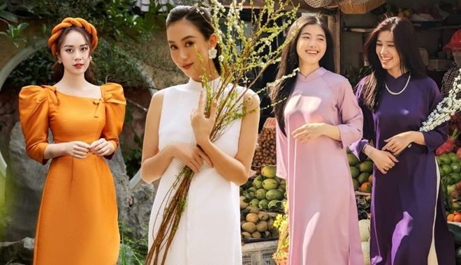 Áo dài du xuân 2023: Kiểu không tay, dáng suông mặc là thành tâm điểm