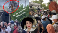 Bà Phương Hằng đến Tịnh Thất Bồng Lai, fan đông nghịt như idol về quê