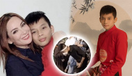 Con trai cả Phi Nhung quỳ xuống cảm ơn mọi người đến lễ 49 ngày của mẹ