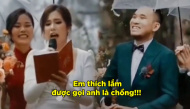 Đám cưới dưới mưa ở Đà Lạt, spotlight thuộc về màn bắn rap của cô dâu