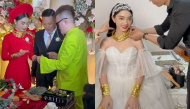 Giá vàng 61 triệu/lượng: Cô dâu genZ được tặng 30 cây "đeo trĩu cổ"
