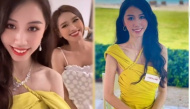 "Miss thân thiện" Đỗ Thị Hà cho người đẹp Trung Quốc mượn váy