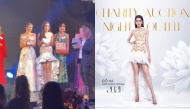  Đỗ Thị Hà mang đến buổi đấu giá từ thiện Miss World vòng cổ ngọc trai