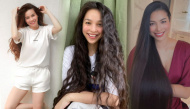 Mỹ nhân xứng danh "công chúa tóc mây": Phạm Hương 2 con tóc vẫn mượt