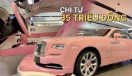 Cận cảnh Rolls-Royce Wraith màu hồng 35 tỷ làm chị em mê đắm