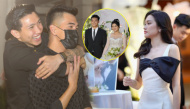 Văn Hậu và bạn gái "người dưng ngược lối" khi đến đám cưới Thành Chung