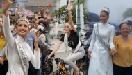 Chuyến homecoming của Ngọc Châu: không đi xe bò, hô to "70 mãi đỉnh"