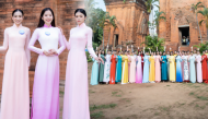 Dàn thí sinh Miss World Việt Nam 2022 diện áo dài: Nam Em "chơi trội"