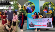 Muôn kiểu ăn mừng lễ tốt nghiệp Đại học: Tự nhiên thành "vợ" của idol