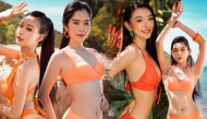 Nam Em và dàn thí sinh Miss World Việt Nam 2022 quyến rũ với áo tắm
