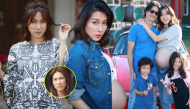 "Hoa đán TVB" Chung Gia Hân bầu vượt mặt vẫn xinh, e ấp bên gia đình