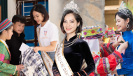 Hoa hậu Nông Thuý Hằng hoạt động tích cực sau 2 tháng đăng quang