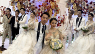 Đám cưới cựu thành viên HKT Lý Tuấn Kiệt - Linh Rin: Cô dâu xinh ngất