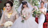 "Đọ" nhan sắc các hiện tượng mạng diện váy cưới: Trần My như công chúa