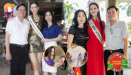 Hoa hậu Bảo Ngọc về quê phụ ba bốc thuốc, tìm được đối thủ cao 1m90