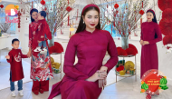Phạm Hương đón Tết xứ người: Khoe sắc vóc gái 2 con trông mòn con mắt