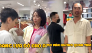 Vợ chồng Thu Trang đi sắm đồ Tết: Tiến Luật mòn mỏi chờ đến lượt