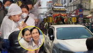 Nghẹn lòng cảnh tiễn đưa NSƯT Vũ Linh: Bình Tinh không còn sức để khóc