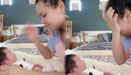 Con gái Múi Xù tròn 1 tháng tuổi, mẹ bỉm bật khóc vì thương con