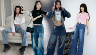 Bí kíp diện quần jeans thời thượng: Phối cùng áo thun đen là hoàn hảo
