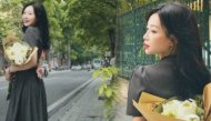 Hot girl 9x mách 3 kiểu tạo dáng chụp hình mùa hoa Hà Nội cực "thơ"
