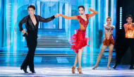 Á hậu Ngọc Hằng trình diễn dancesport tại chung kết Miss Grand Vietnam