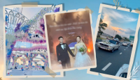 Đám cưới con gái út đại gia Kiên Giang: Rước dâu với dàn siêu xe cổ 