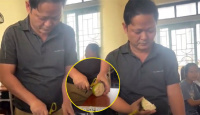 Phát hiện học sinh ăn vụng, thầy giáo nhanh tay ăn luôn phần còn lại