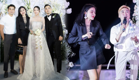 Vân Trang ghi điểm khi dự đám cưới: Mặc tinh tế nhưng vẫn nổi bật