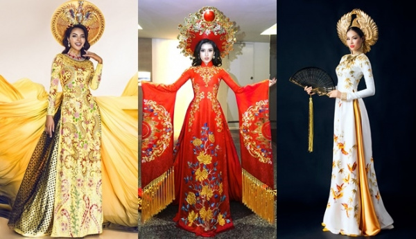 Ngắm trang phục truyền thống Việt Nam trên đấu trường sắc đẹp quốc tế