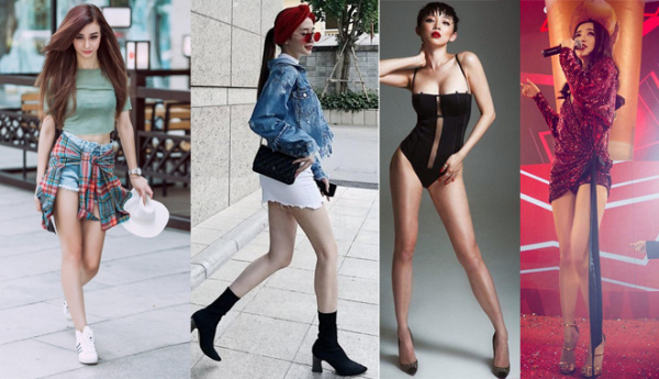 Top 9 mỹ nữ sở hữu đôi chân thon, nuột nà thu hút nhất showbiz Việt