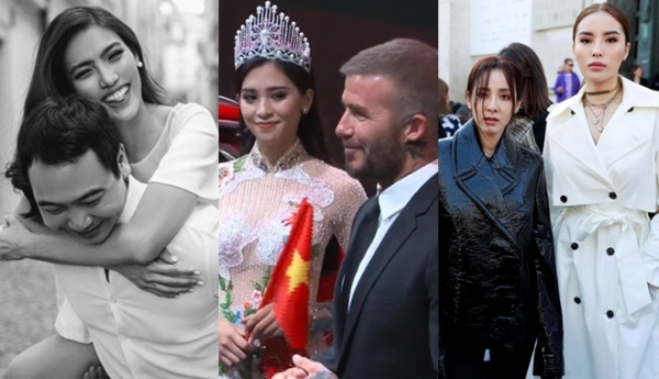 Ảnh hot sao Việt: Hoa hậu Tiểu Vy bắt tay David Beckham, Kỳ Duyên “đọ sắc” cùng Dara tại Paris