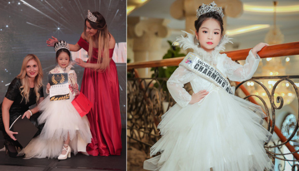 Đào Nguyễn Hồng Lam - cô bé 6 tuổi đến từ Hải Phòng đã đăng quang ngôi vị Hoa hậu nhí Á Âu 2018