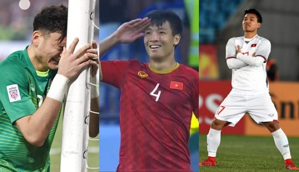 Những màn ăn mừng gây sốt của cầu thủ Việt: người khóc hôn cột dọc, người cởi áo khoe múi