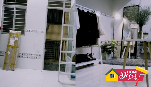 Cô gái tự tay decor lại nhà trọ với tone màu đen - trắng đẹp xuất sắc