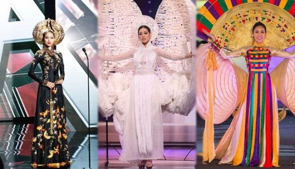 Cùng diện áo dài tại Miss Universe, vì sao Khánh Vân lại 