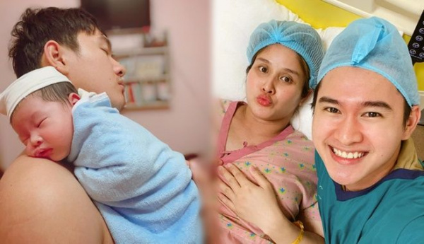 Vợ cũ Phan Thanh Bình khoe ảnh chồng kém 8 tuổi trông con đến ngủ gục